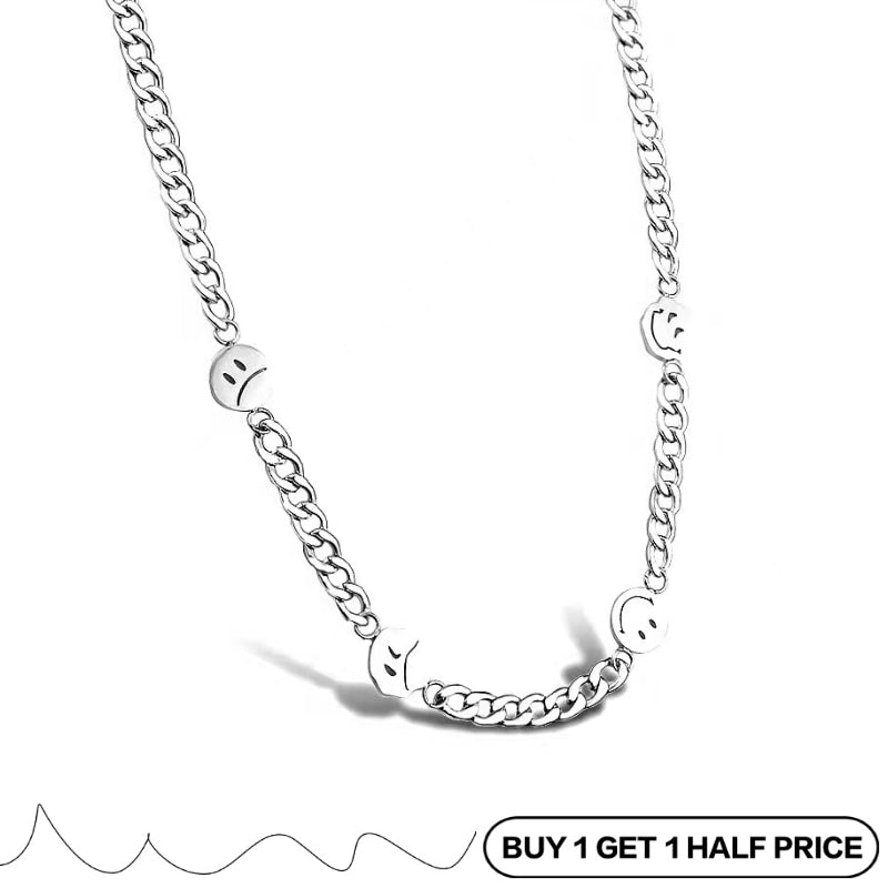 Silver Heart |Emoji Necklace