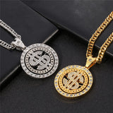 Golden Legend |Rotatable Dollars Necklace