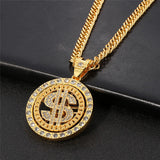 Golden Legend |Rotatable Dollars Necklace