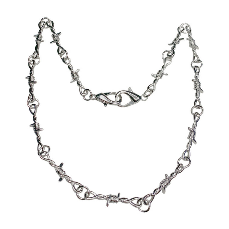 Silver Heart |Thorns Necklace