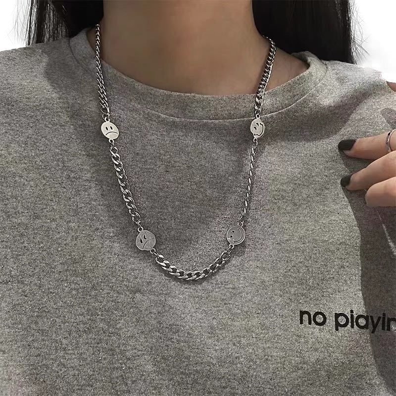 Silver Heart |Emoji Necklace