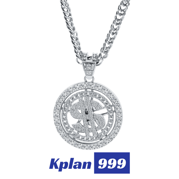 Golden Legend |Rotatable Dollars Necklace