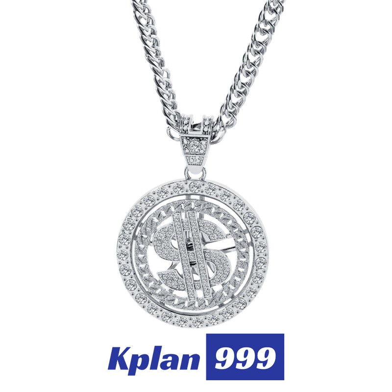 Golden Legend |Rotatable Dollars Necklace