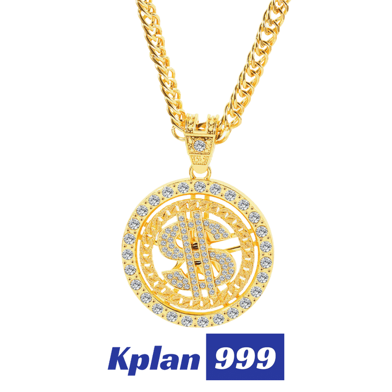 Golden Legend |Rotatable Dollars Necklace